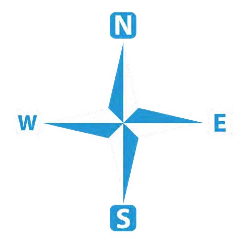 4 Point Compass 2.5 Metre