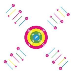 4 Way Solid Target 10 Metre