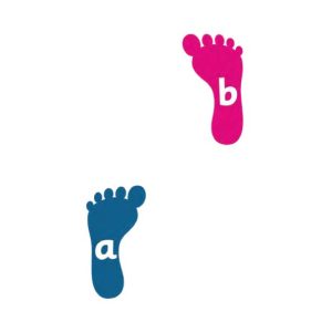 Alphabet Footprints 400mm