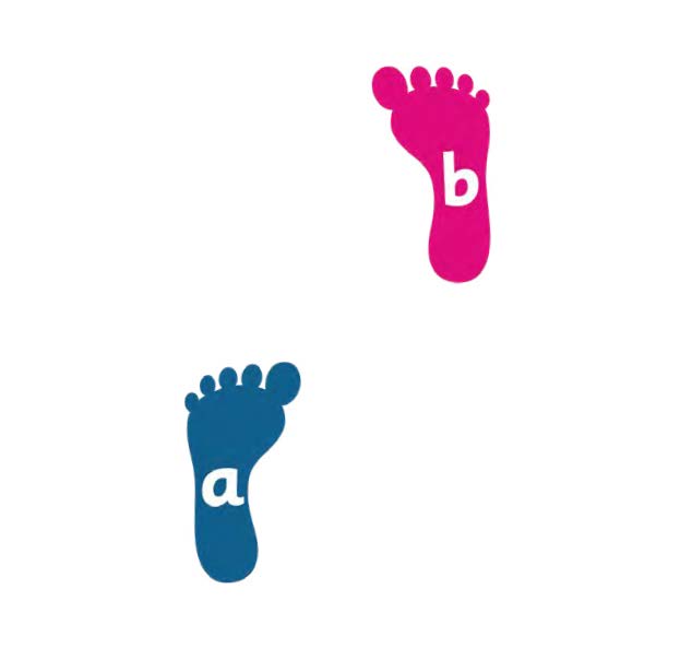 Alphabet Footprints 400mm