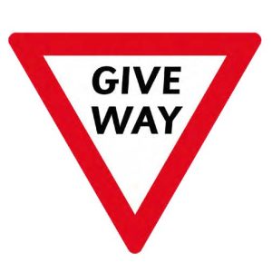Give Way 50cm Diameter
