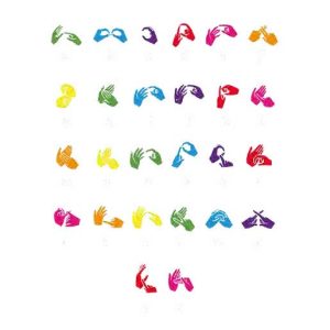Makaton or BSL Alphabet 4.3Metre x 3.4Metre