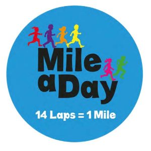 Mile a Day Logo 1 Metre Diameter
