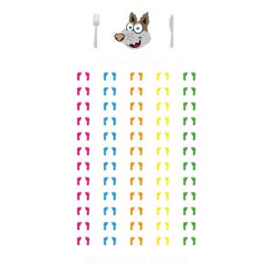 Mr Wolf with Footprints 6.5 Metre x 3.5 Metre