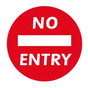 No Entry 50cm Diameter