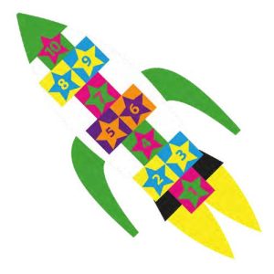 Rocket Twin Hopscotch 3 Metre x 1.4 Metre