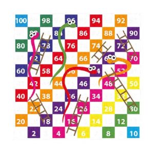 Snakes & Ladders 1-100 Every Other 3 Metre x 3 Metre